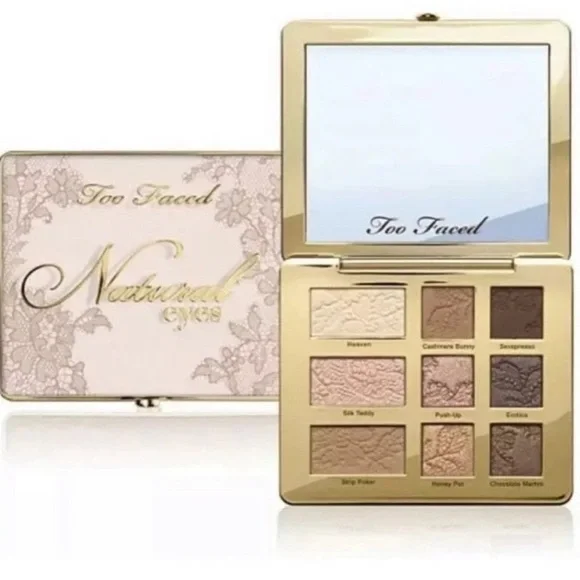 Too Faced Natural Eyes Eyeshadow Palette 9 Neutral Shades New in Box - Picture 4 of 6